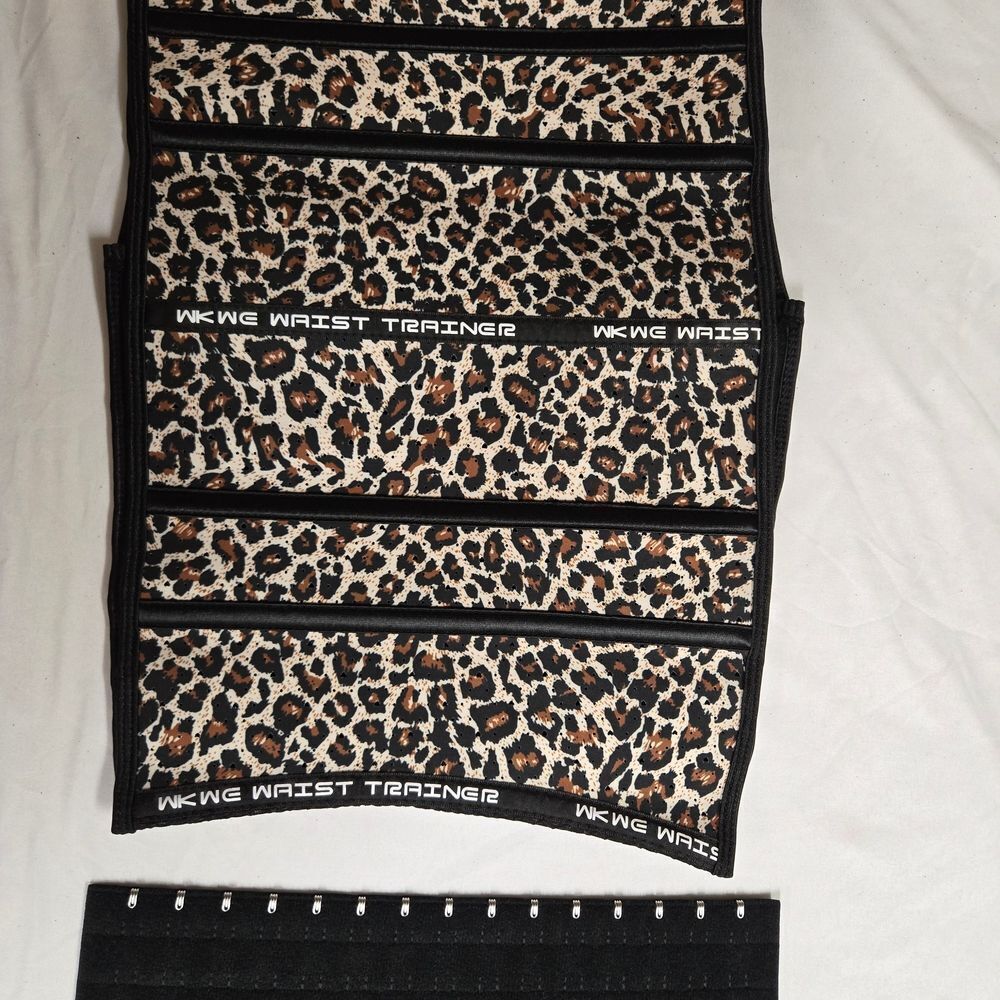 Body Shaping Corset Brown and Black Leopard Print